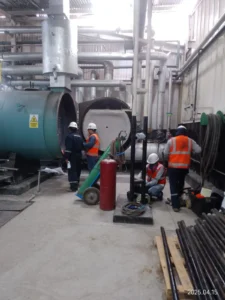 sistema de vapor industrial
